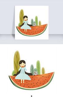 吃瓜娱乐背景图片